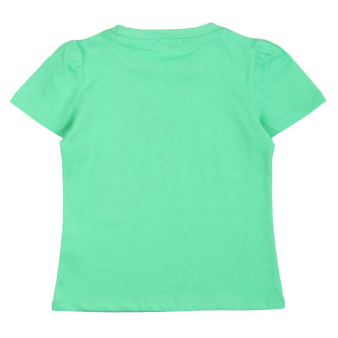 Pinko T-Shirt verde salvia manica corta bambina
