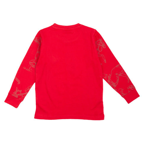 Beverly Hills Polo Club T-shirt rossa manica lunga