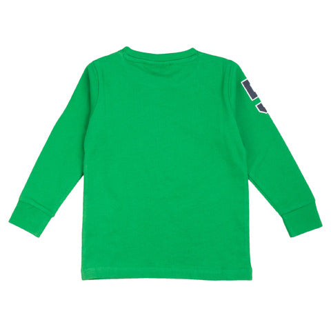 Beverly Hills Polo Club T-shirt verde manica lunga