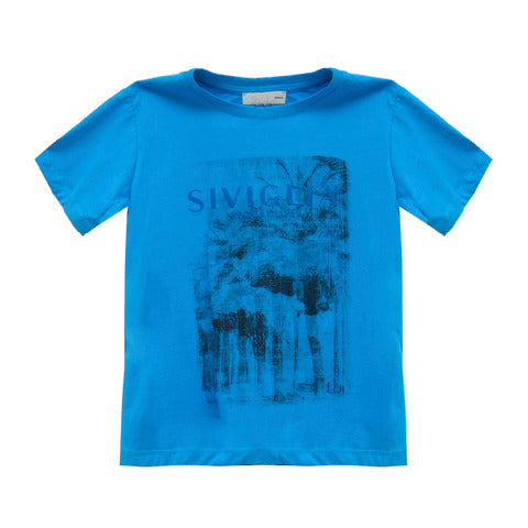Siviglia T-Shirt blu manica corta bambino