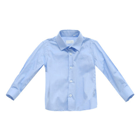 Camicia blu da cerimonia per neonati
