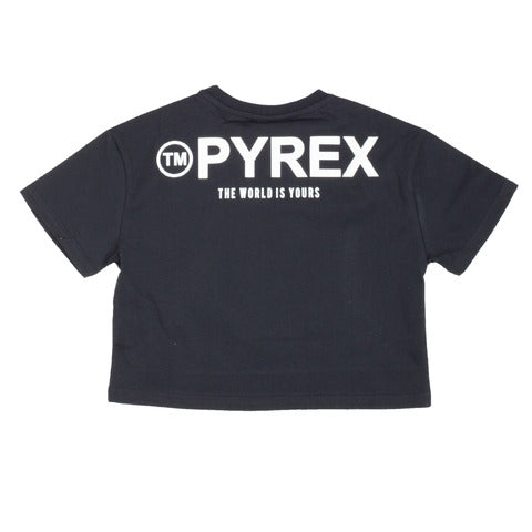 Pyrex T-Shirt nera manica corta ragazza
