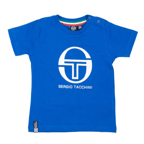 Sergio Tacchini neonato bambino T-shirt royal blu manica corta