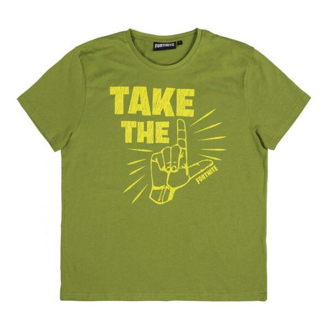 Fortnite T-shirt manica corta verde uomo ragazzo