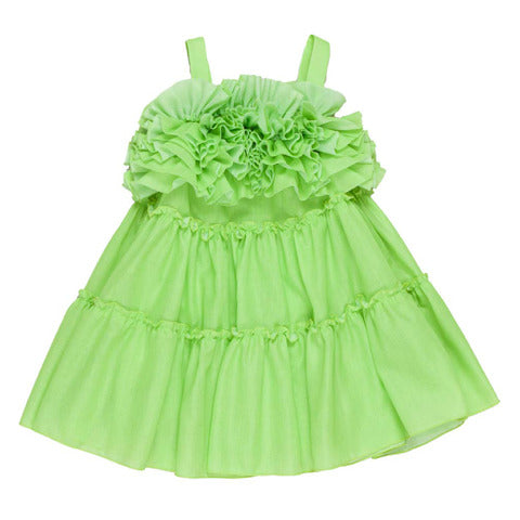 Miss Grant vestito verde estivo bambina