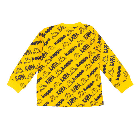 Kappa T-shirt manica lunga giallo