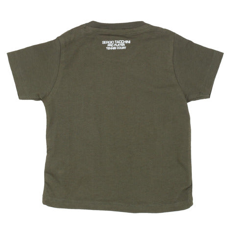 Sergio Tacchini neonato bambino T-shirt army manica corta