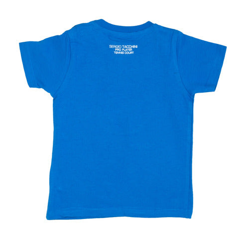 Sergio Tacchini neonato bambino T-shirt blu royal manica corta