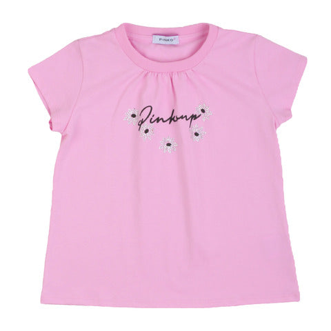 Pinko T-Shirt rosa manica corta bambina