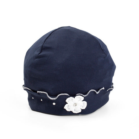 cCapocubo Cappello neonata in cotone Navy