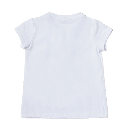 Pinko T-shirt bianca manica corta bambina