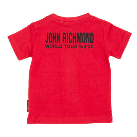 John Richmond T-shirt rossa manica corta