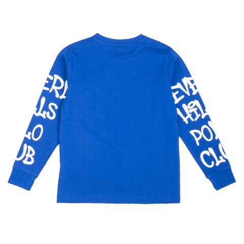 Beverly Hills Polo Club T-shirt blu royal manica lunga