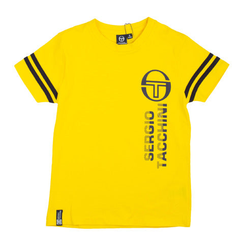 Sergio Tacchini bambino ragazzo T-Shirt gialla manica corta