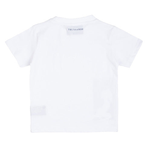 Trussardi T-Shirt manica corta bianca bambino