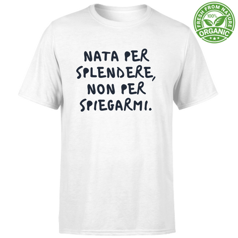 T-Shirt Bambina "nata per splendere"