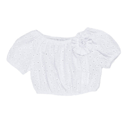 Meilisa Bai Top bianco neonata bambina