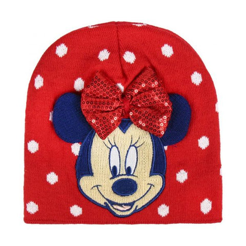 Minnie red winter hat with bow