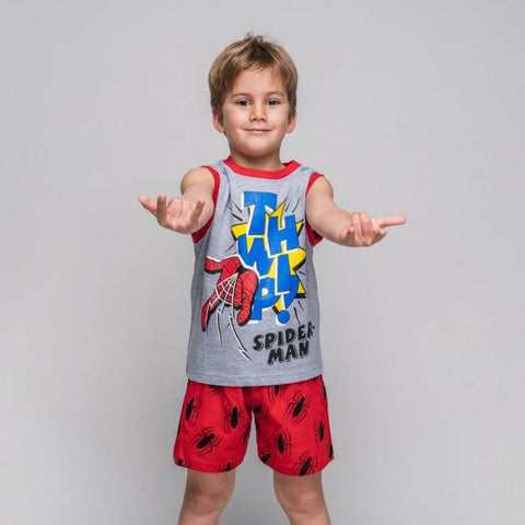 Spiderman pigiama corto estivo per bambini