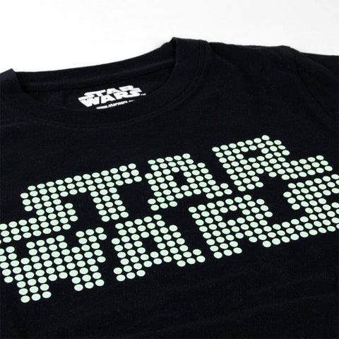 Star Wars T-shirt nera si illumina al buio