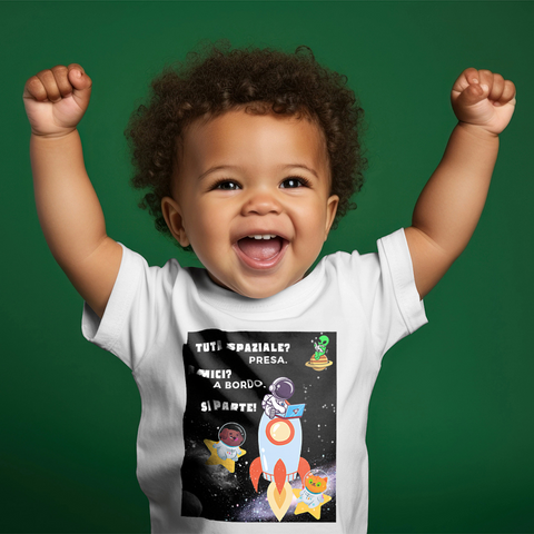 T-Shirt manica corta Bambino Space Jump amici