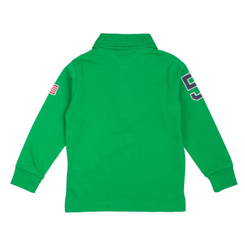Beverly Hills Polo Club Green long sleeve polo