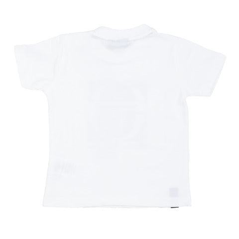 Sergio Tacchini neonato bambino T-shirt bianco manica corta