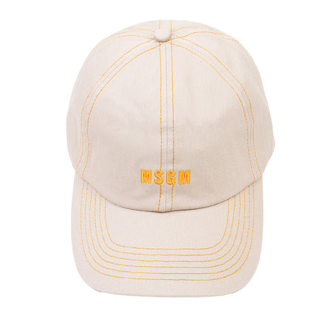 MSGM Cappello berretto beige unisex