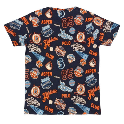 Aspen Polo Club T-Shirt manica corta blu bambino