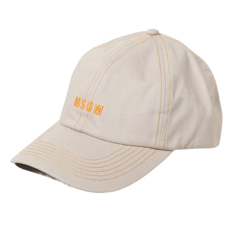 MSGM Cappello berretto beige unisex