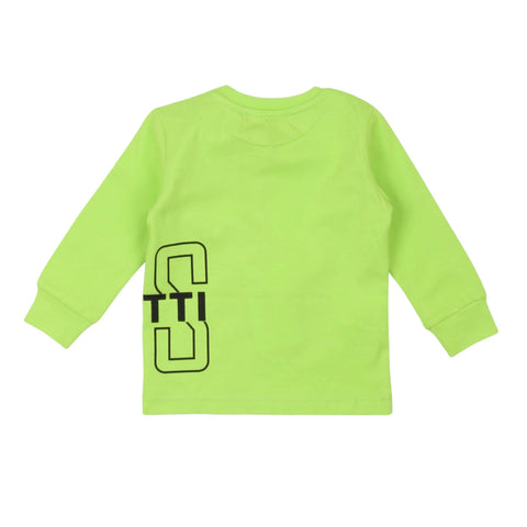 Paciotti T-shirt manica lunga verde neonato bambino