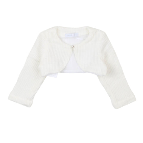 Carlo Pignatelli Coprispalle in maglia inglese neonata bambina