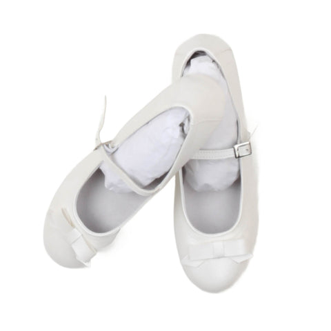 Carlo Pignatelli Ballerina con velcro e fiocco bambina