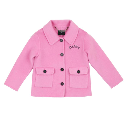 John Richmond Cappotto rosa neonata bambina