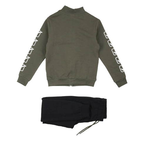 Givova Completo Felpa con zip e cappuccio + pantaloni bambino