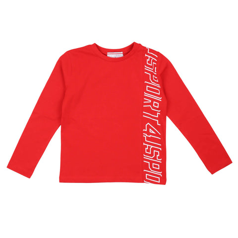 Paciotti T-shirt manica lunga rossa bambino ragazzo
