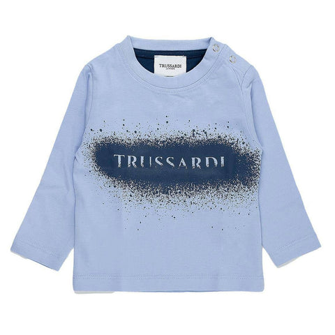 Trussardi T-shirt manica lunga Hester blu neonato
