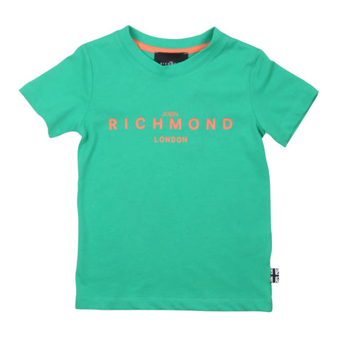 John Richmond T-shirt manica corta verde bambino