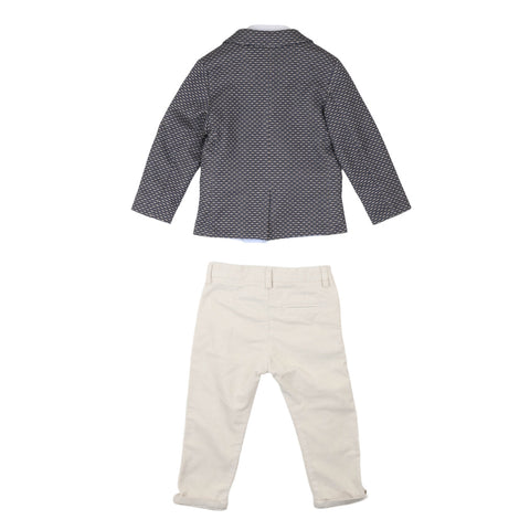 Carlo Pignatelli Completo Cerimonia 4 pezzi blu neonato bambino