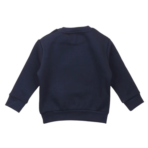 Iceberg Felpa Girocollo Oversize Neonato e Bambino Blu in Misto Cotone con Logo