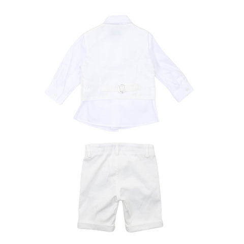 Carlo Pignatelli Completo bianco Cerimonia neonato 4 pezzi