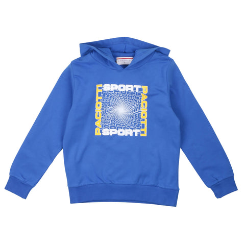 Paciotti Felpa con cappuccio bluette bambino ragazzo