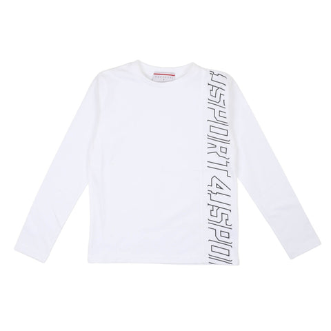 Paciotti T-shirt manica lunga bianca bambino ragazzo