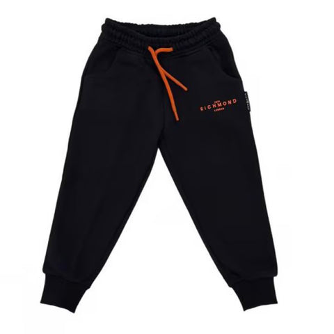 John Richmond Pantaloni in felpa nero neonato bambino