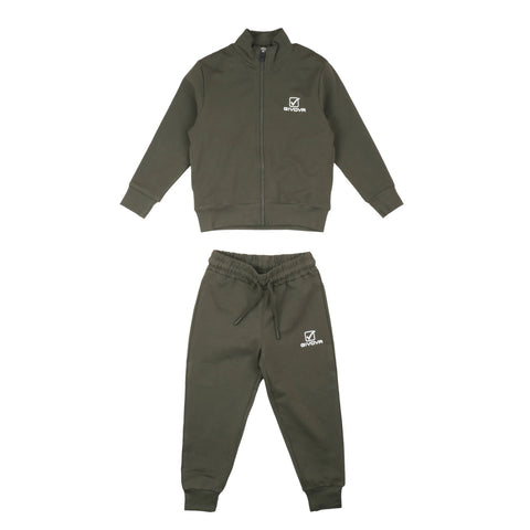 Givova Completo Felpa con zip e cappuccio + pantaloni bambino