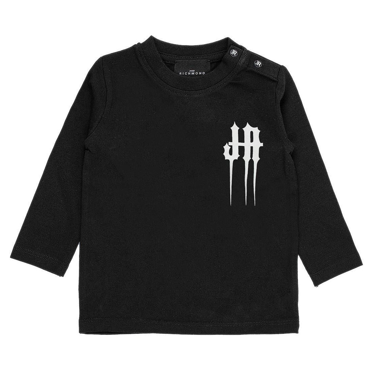John Richmond T-Shirt manica lunga nera neonato bambino– Bimbi