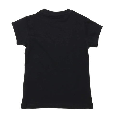 T-shirt bambino Givova nera manica corta senza stampa posteriore