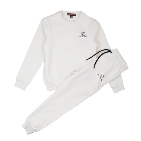 Givova Completo Felpa con zip e cappuccio + pantaloni bambina ragazza